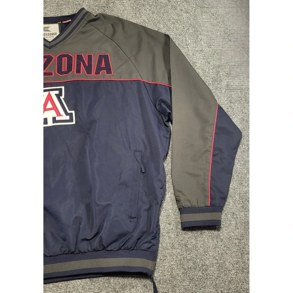 Arizona Wildcats Colosseum Athletics Windbreaker Pullover Jacket Men's Size XL
